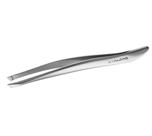 Eyebrow tweezers STALEKS CLASSIC 13 TYPE 3 wide beveled edges