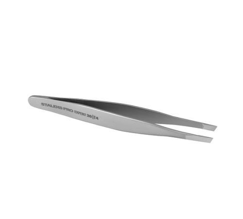 Eyebrow tweezers Staleks EXPERT 20 TYPE 4 narrow beveled edges