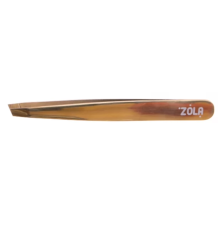 ZOLA GOLD professional beveled eyebrow tweezers