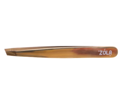 ZOLA GOLD professional beveled eyebrow tweezers