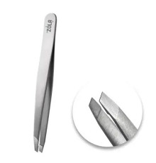 Eyebrow tweezers ZOLA Silver professional beveled