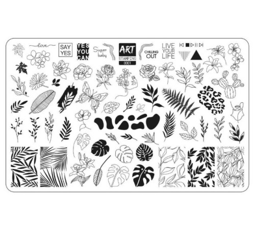 Stamping plate Art Stamping 001