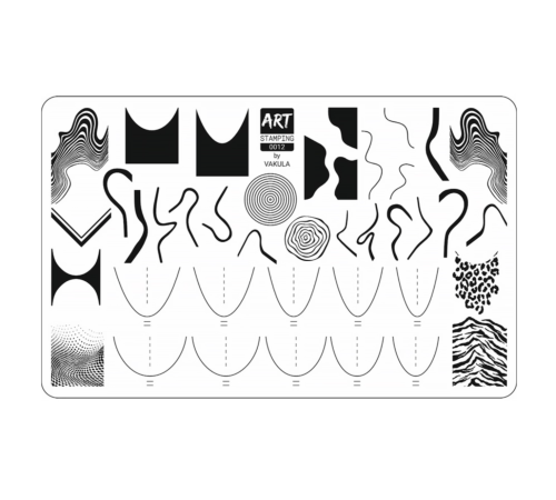 Stamping plate Art Stamping 012