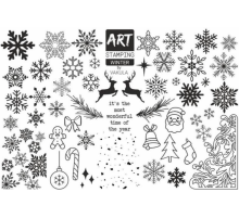 Stamping plate Art Stamping Winter