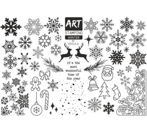 Stamping plate Art Stamping Winter
