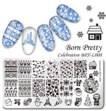 Пластина для стемпинга Celebration BPX-L008