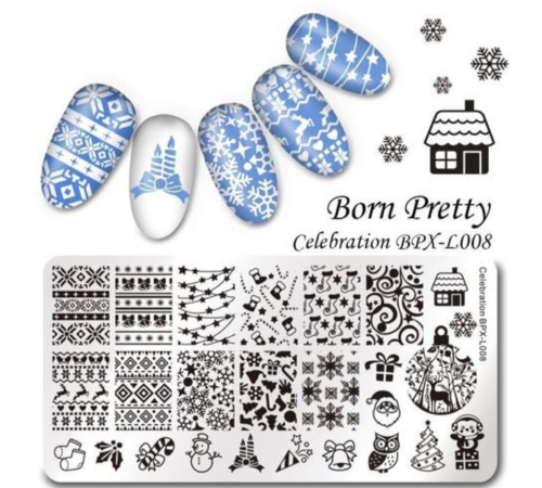 Пластина для стемпінга Celebration BPX-L008