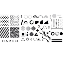 Stamping plate DARK 04