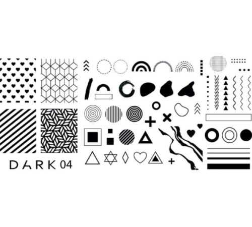 Stamping plate DARK 04
