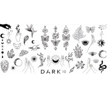Stamping plate DARK 10