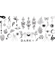 Stamping plate DARK 10