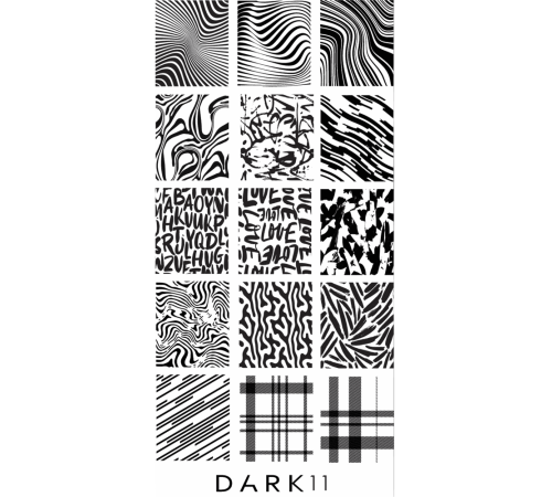 Stamping plate DARK 11