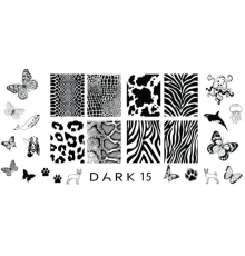 Stamping plate DARK 15
