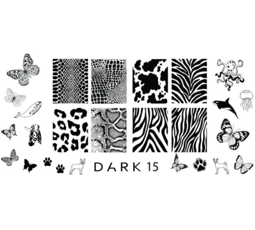 Stamping plate DARK 15