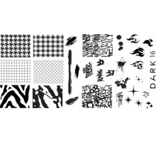Stamping plate DARK 16