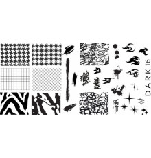 Stamping plate DARK 16