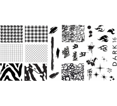 Stamping plate DARK 16