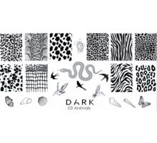 Stamping plate DARK ANIMALS 03