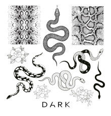 Stamping plate DARK, snake