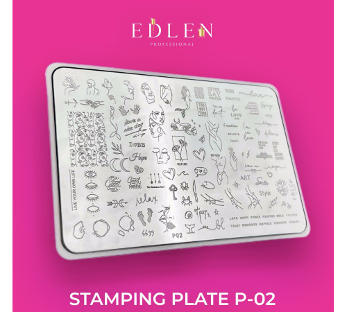 Edlen Stamping Plate No. 2 Mind Inspiring