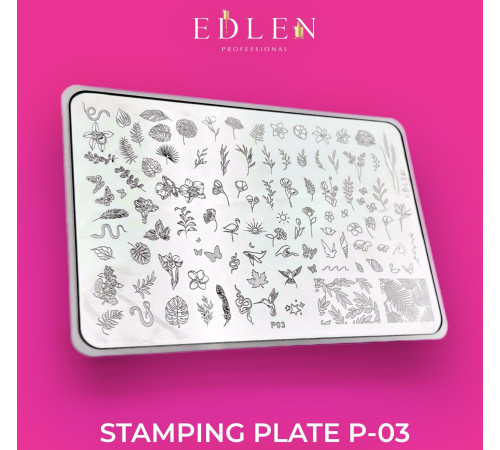 Edlen Stamping Plate No. 3 Minimal nature