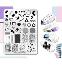Stamping plate ND X016