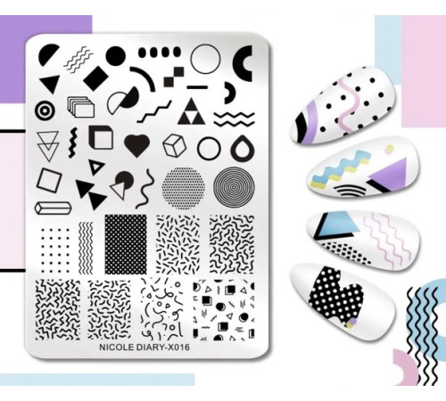 Stamping plate ND X016
