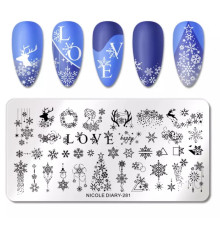Stamping plate Nicole Diary 281