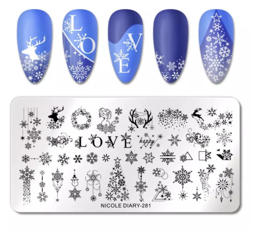 Stamping plate Nicole Diary 281
