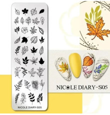 Stamping plate NICOLE DIARY S05