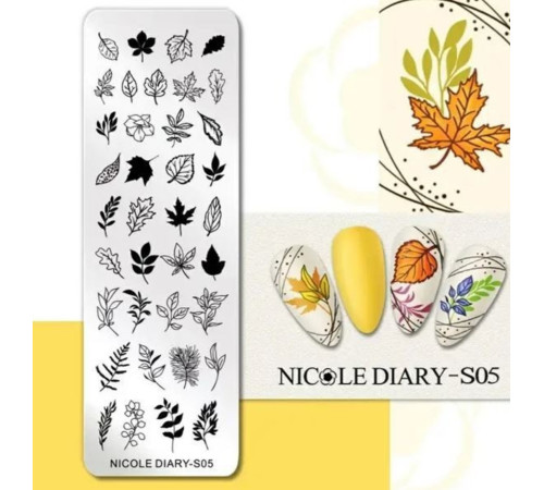 Stamping plate NICOLE DIARY S05
