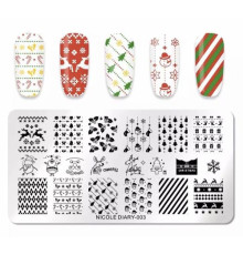 Stamping plate NICOLE DIARY-003