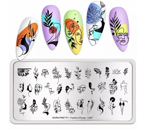 Stamping plate NICOLE DIARY-106