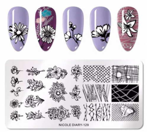 Stamping plate NICOLE DIARY-129
