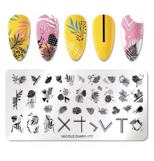 Stamping plate NICOLE DIARY-177