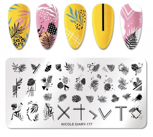 Stamping plate NICOLE DIARY-177