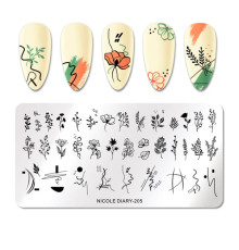Stamping plate NICOLE DIARY-205