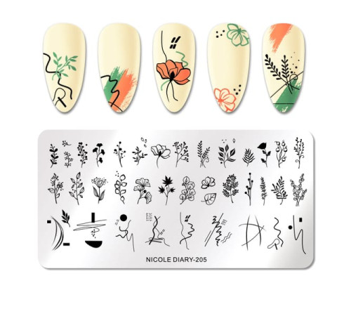 Stamping plate NICOLE DIARY-205