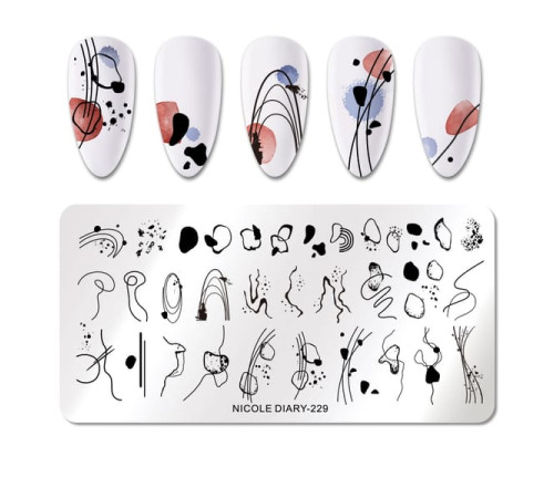 Stamping plate NICOLE DIARY-229