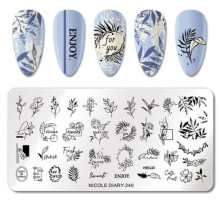 Stamping plate NICOLE DIARY-240