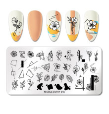 Stamping plate NICOLE DIARY-245