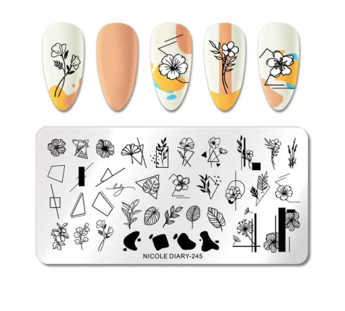 Stamping plate NICOLE DIARY-245