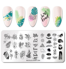 Stamping plate NICOLE DIARY-254