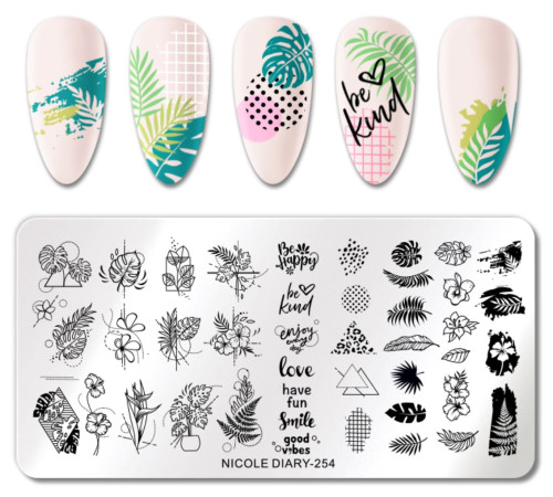Stamping plate NICOLE DIARY-254