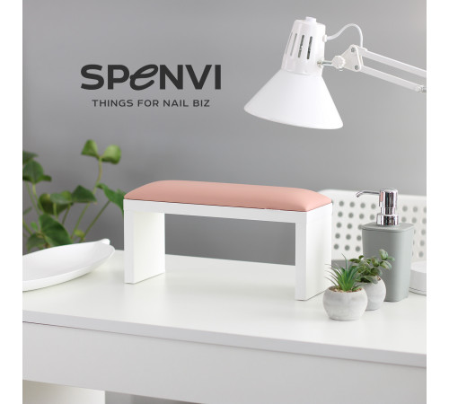 Підлокітник на білих ніжках Light Pink Світло-рожевий