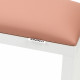 Підлокітник на білих ніжках Light Pink Світло-рожевий