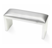 Подлокотник на белых ножках Silver Серебряный