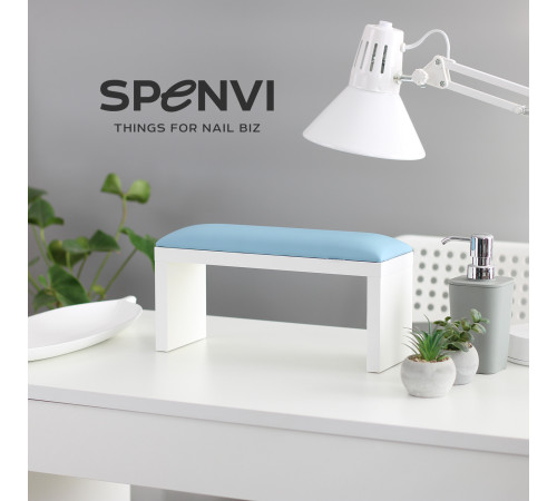 Підлокітник на білих ніжках Sky Blue Небесно-блакитний