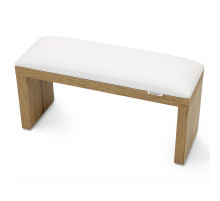 Armrest on brown legs White White