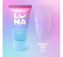 Luna Poly Gel No. 01 in a tube, 30 ml